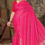 Dyed Matching Saree Dealer without Blouse for Premium Ethnic and Traditional Wear | KAVI-TOUCH