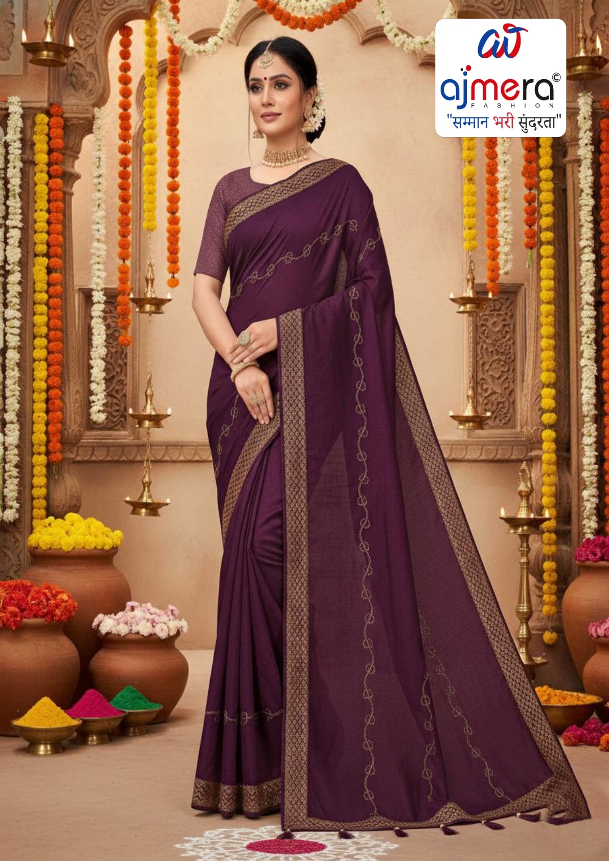 Fancy Saree Wholesale Supplier with Blouse Piece for Premium Ethnic and Traditional Wear | VKM-ZILA