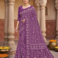 Classic Printed Saree with Blouse Piece for Timeless Traditional Style | PUS-DREAM GIRL-600