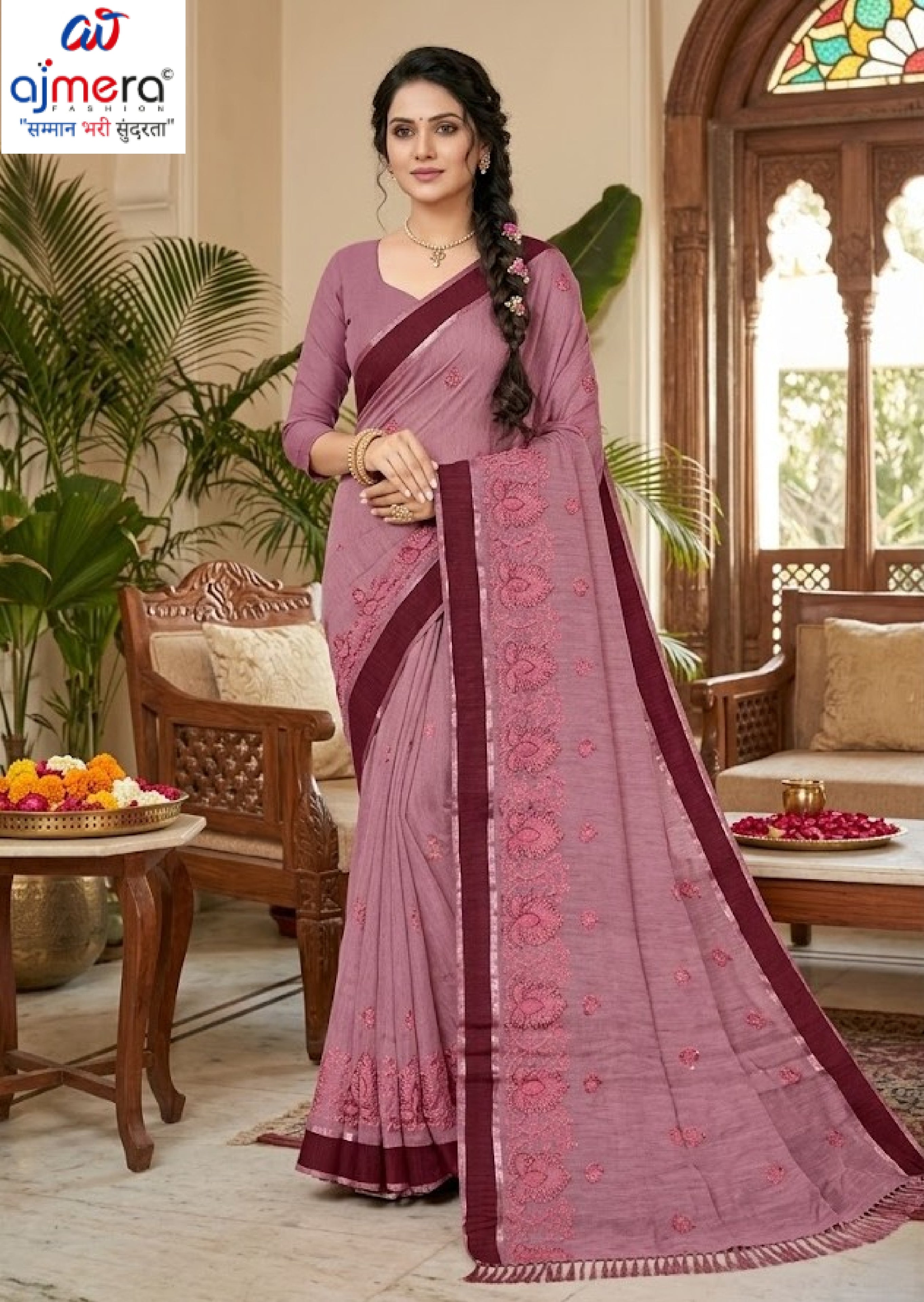 Designer Cotton Saree with Blouse Piece for Premium Ethnic and Traditional Wear | VKF-PAANBAHAR