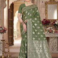 Classic Elegance Jacquard Silk Saree With Blouse Piece | TUL-MATWALI KAHANI SILK