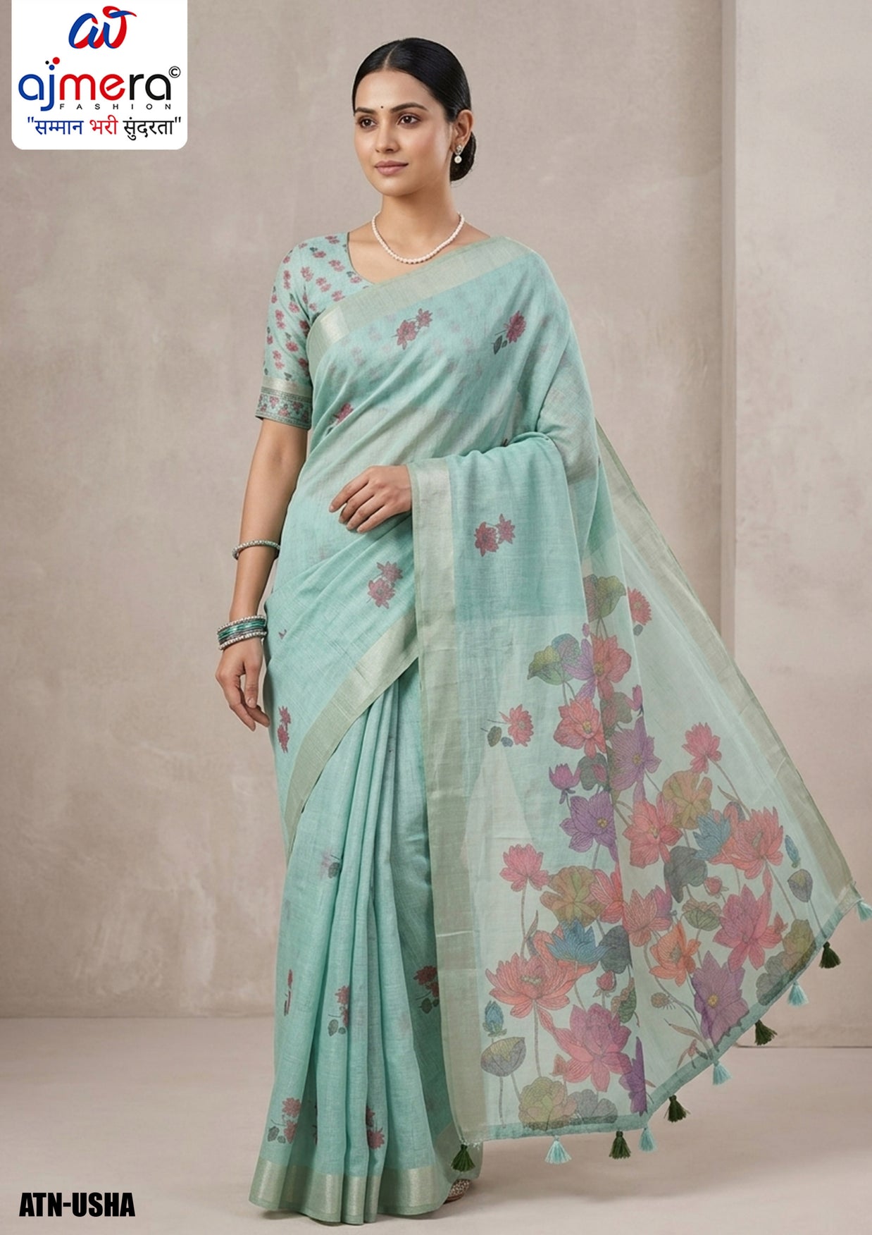 Luxury Craft Jacquard Silk Saree With Blouse Piece | ATN-USHA