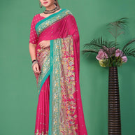 Premium Printed Saree with Matching Blouse Piece for Ethnic Elegance | RMF-NRITYA VOL-01
