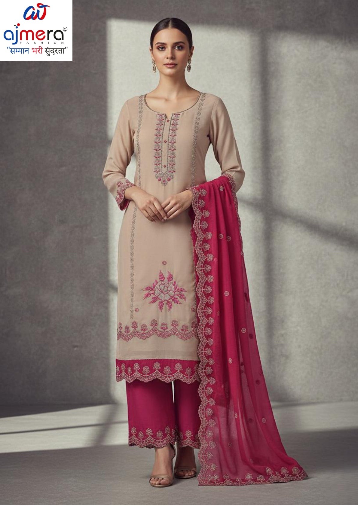 Premium Glass Organza Unstitched Suit Set | BKE-SHRISTY