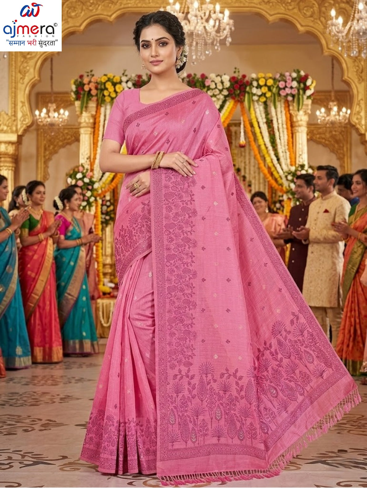 Graceful Rapier Silk Matching Saree With Blouse Piece | DBU-PYARI MUNGA VOL-2