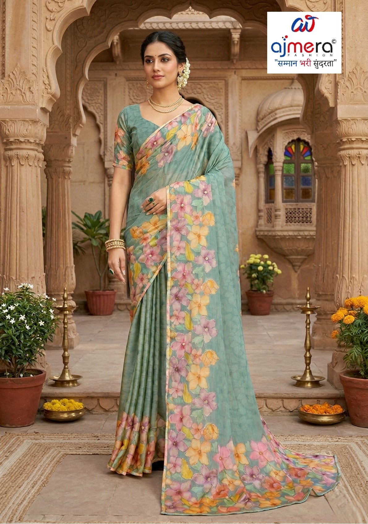 Trendy Printed Saree with Blouse Piece for Women’s Ethnic Wardrobe  | RMF-SAANVIKA VOL-2