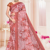 Designer Printed Saree with Blouse Piece for Special Occasions  | SNR-PATRIKA