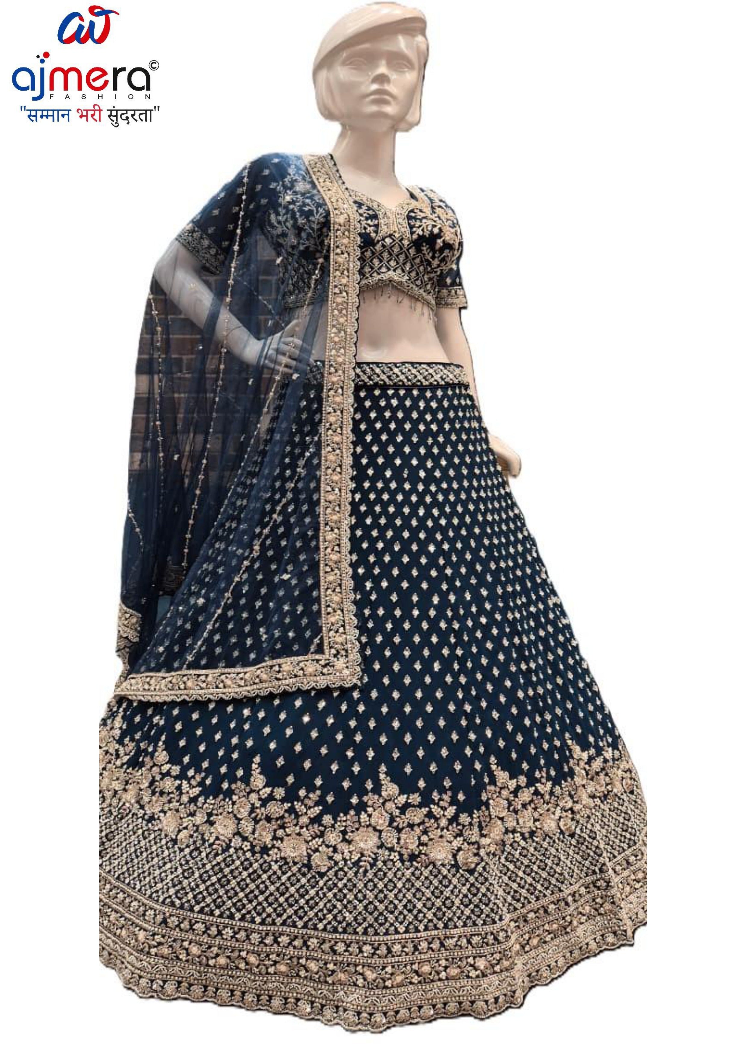 Best Georgette Embroidery Siroski Lahenga Manufacturer in India | SON-SADHANA NEW