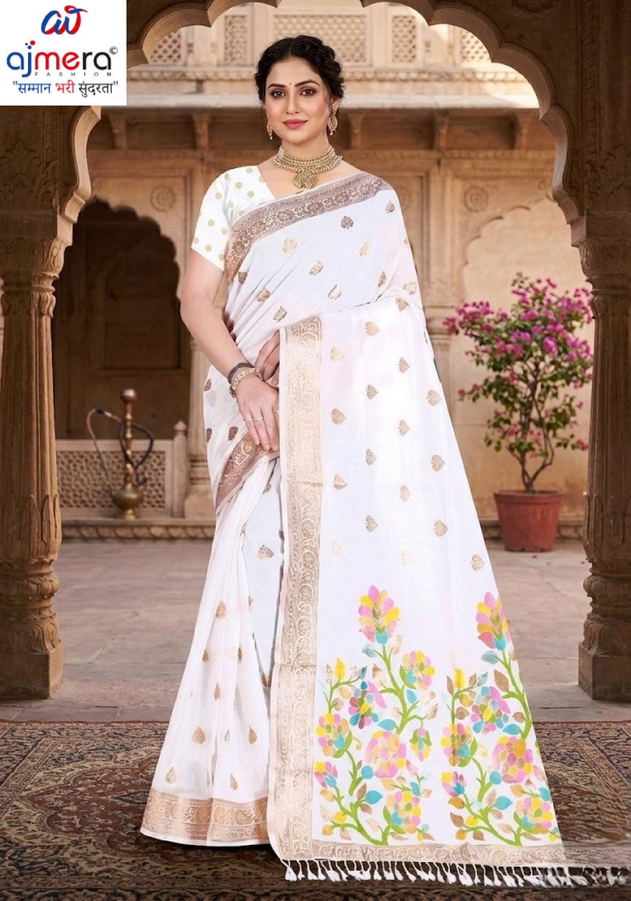 Graceful Elegance Jacquard Silk Saree With Blouse Piece | TUL-KOLAPURI COTTON