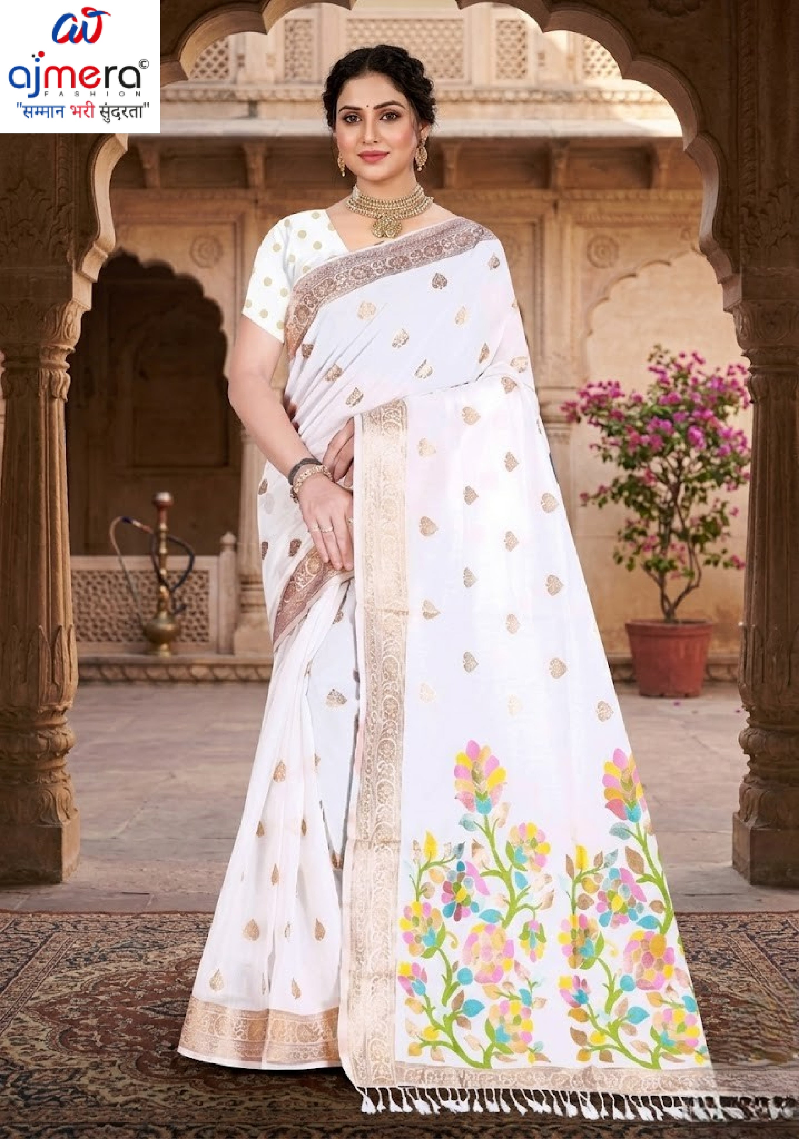 Graceful Elegance Jacquard Silk Saree With Blouse Piece | TUL-KOLAPURI COTTON
