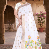 Graceful Elegance Jacquard Silk Saree With Blouse Piece | TUL-KOLAPURI COTTON