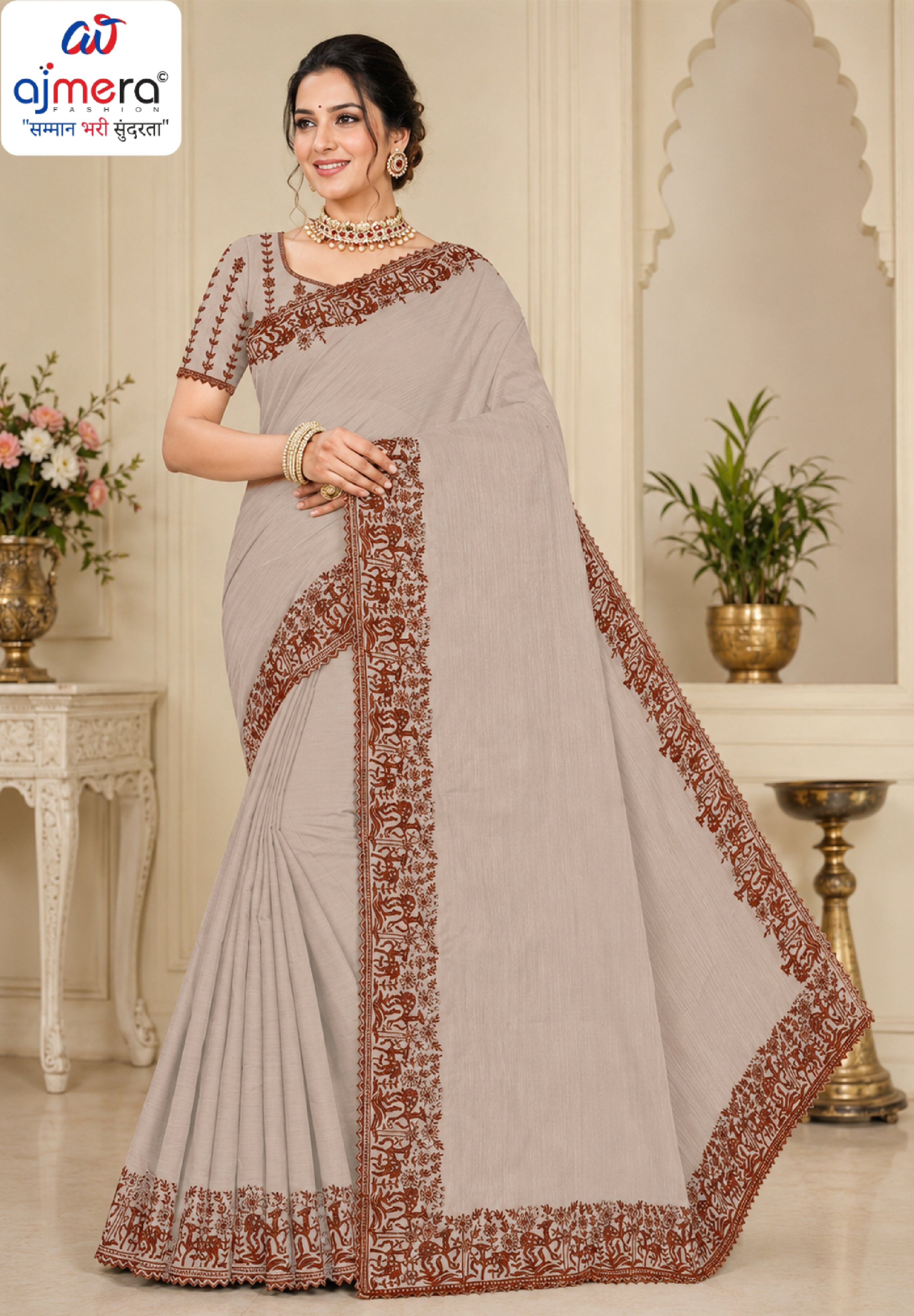 Wholesale Cotton Saree with Blouse Piece for Premium Ethnic and Traditional Wear | PUT-VIRASAT