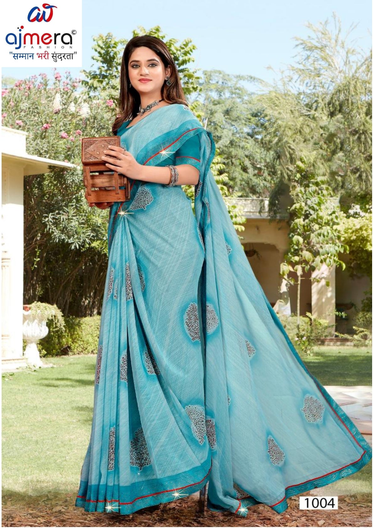 Exclusive Printed Saree with Blouse Piece for Elegant Ethnic Look  | PRM-MADAM SIR