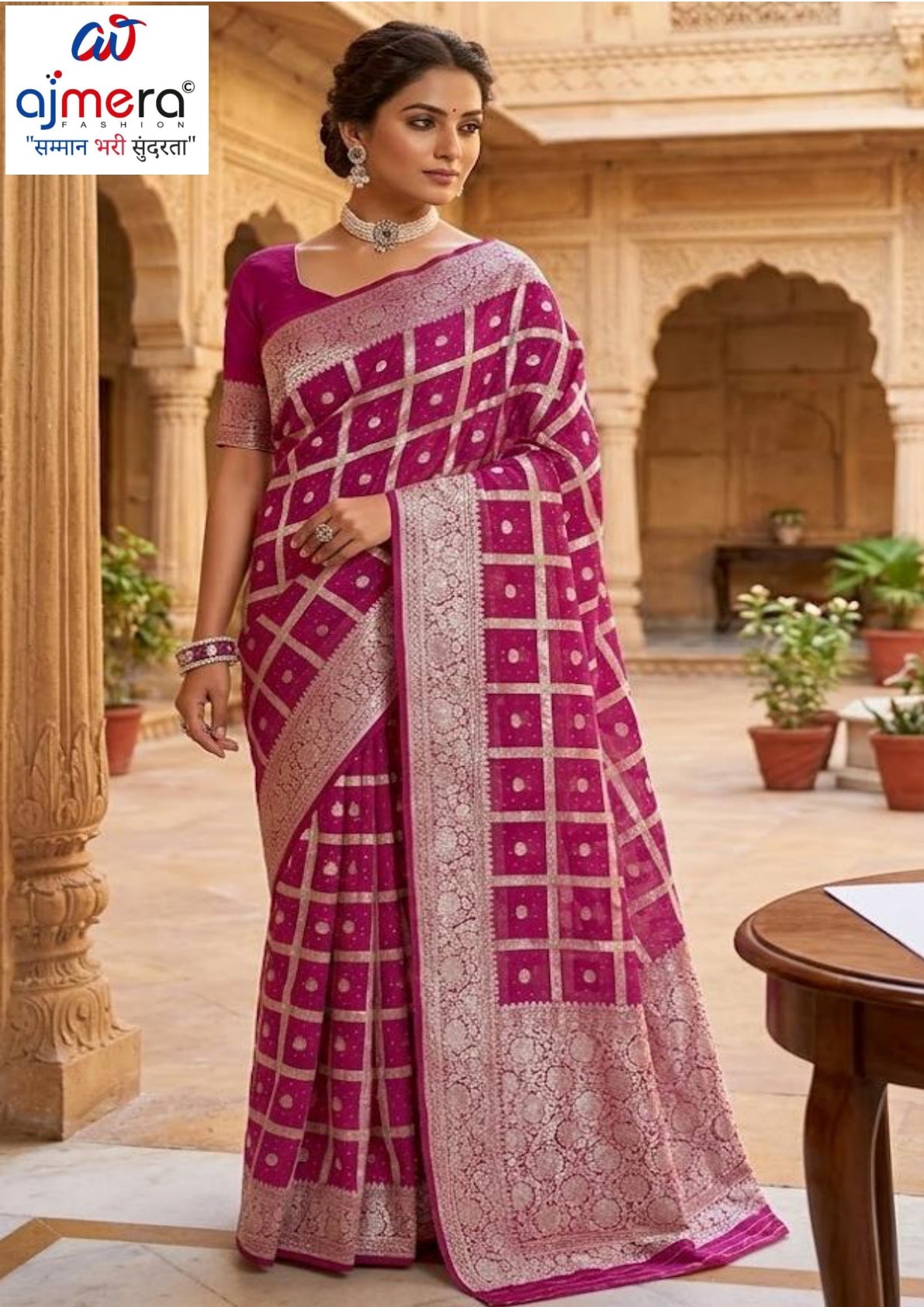 Handwork Heritage Saree with Blouse Piece for Premium Ethnic and Traditional Wear | ROOP-8449