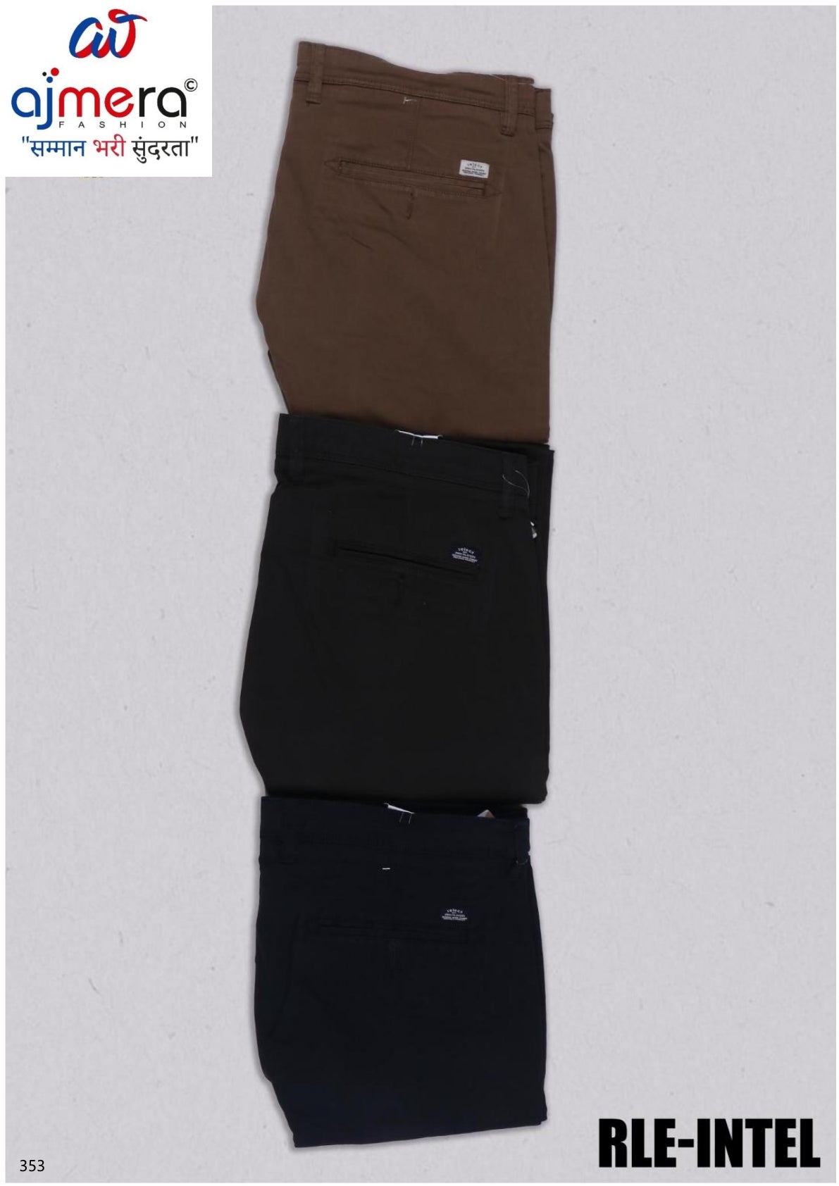 Mens Trousers Supplier India | RLE-INTEL