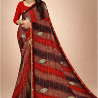 Trendy Printed Saree with Blouse Piece for Women’s Ethnic Wardrobe  | CAS-KHUSHBOO