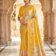 Designer Printed Saree with Blouse Piece for Special Occasions | SSR-FOCUS