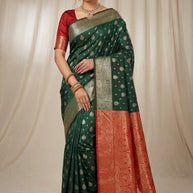 Designer Rapier Silk Matching Saree With Blouse Piece | BWF-VEDIKA