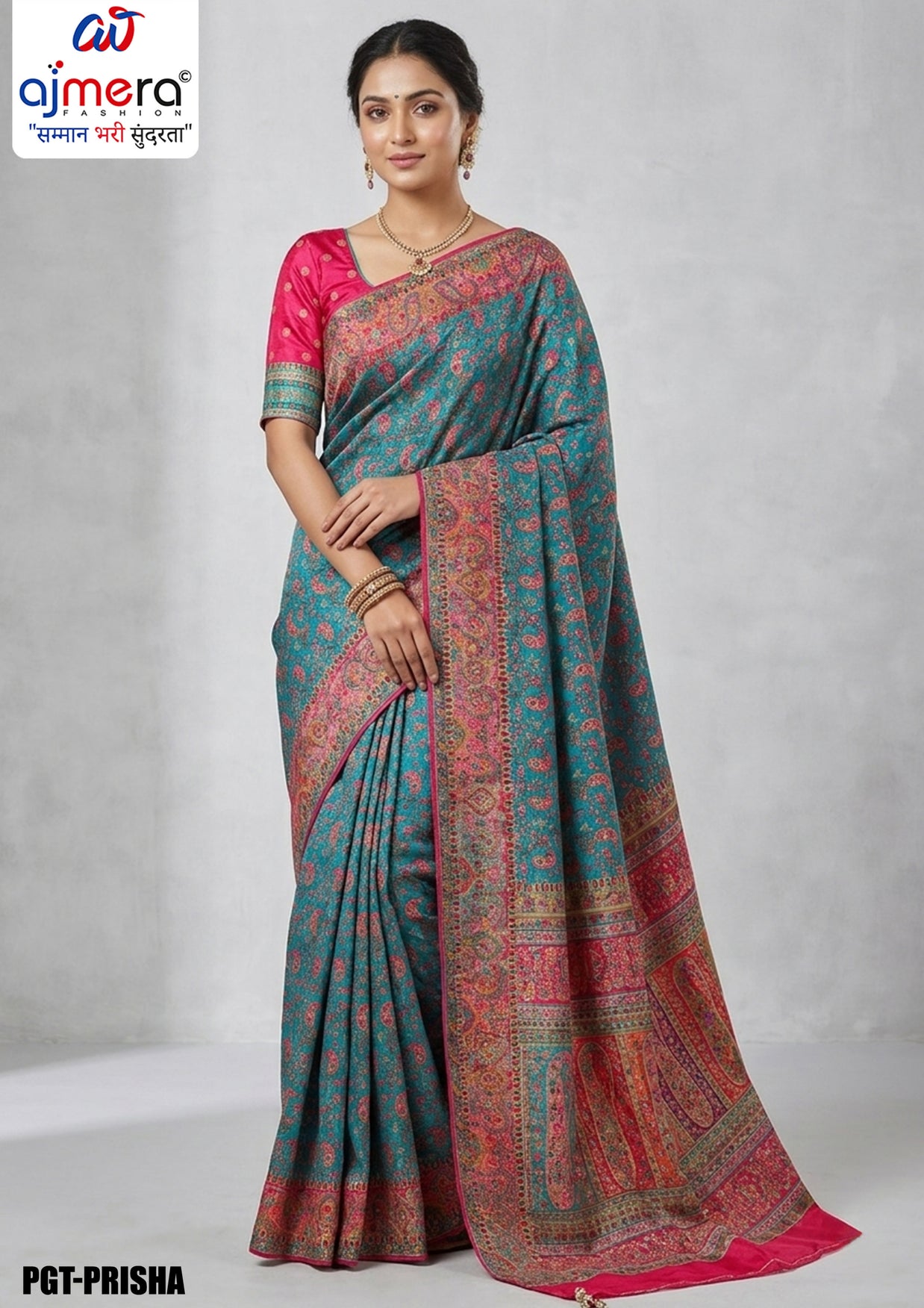 Rich Texture Jacquard Silk Saree With Blouse Piece | PGT-PRISHA
