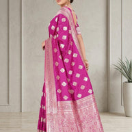 Versatile Rapier Silk Matching Saree With Blouse Piece | VDX-MUSKAN SILK