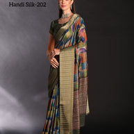 Handi Silk Handloom Silk Saree with Blouse for Premium Ethnic and Traditional Wear | ALL-HANDI SILK VOL-02