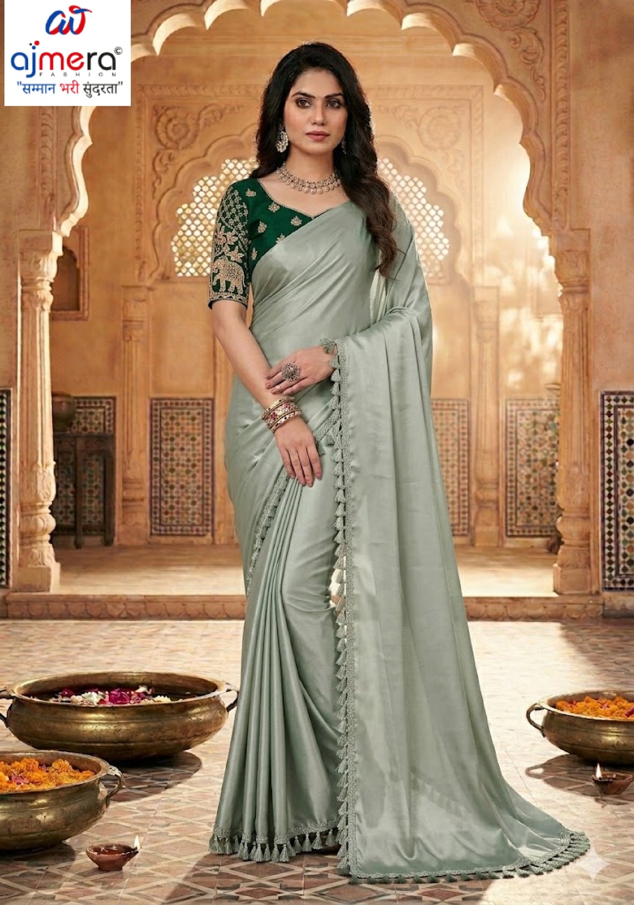 Jacquard Dyed Matching Saree Collection with Blouse Piece for Premium Ethnic and Traditional Wear | RLL-RIDHIMA SILK-3
