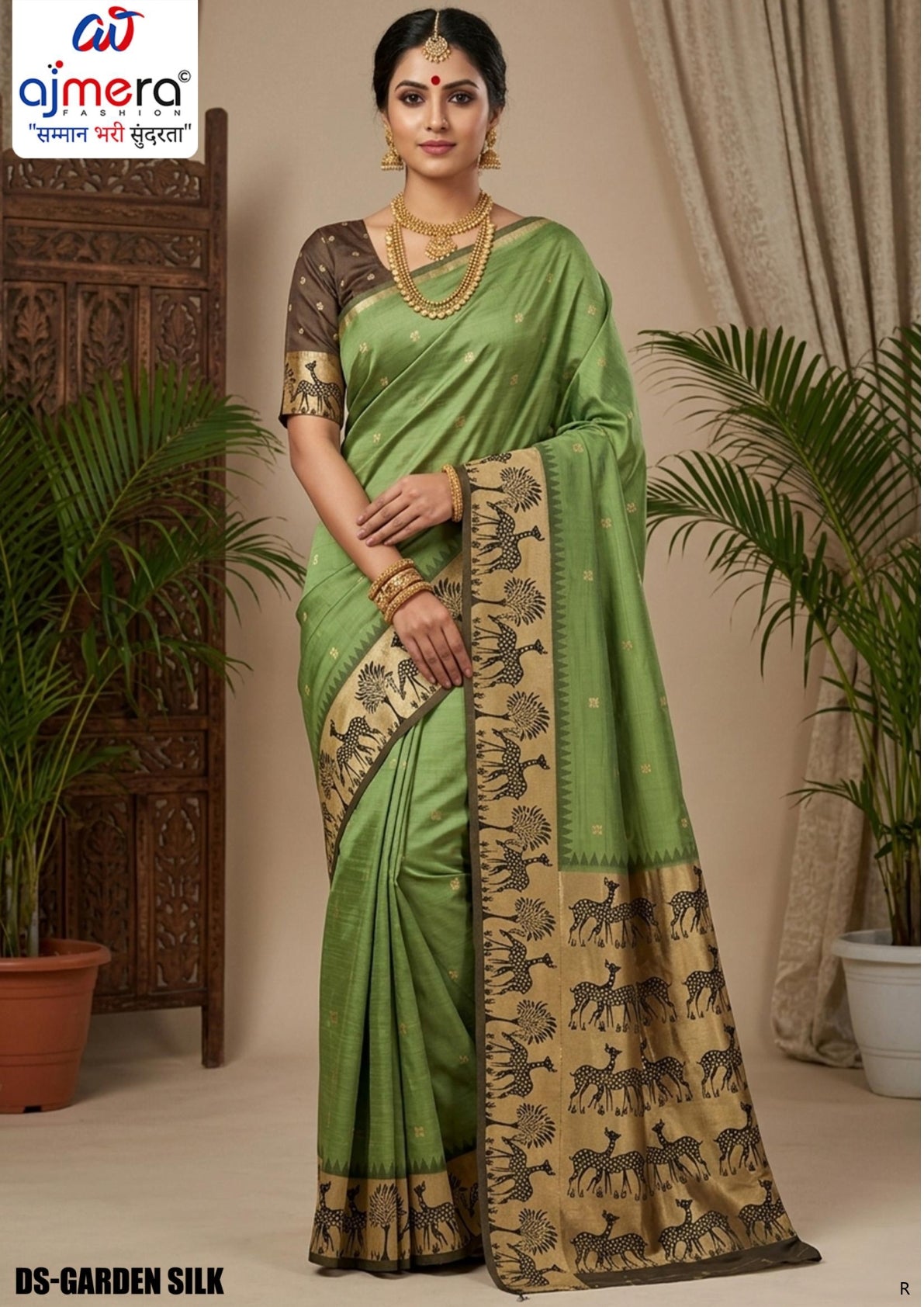 Luxury Jacquard Silk Saree with Blouse Piece for Wedding & Party Wear | DS-GARDEN SILK