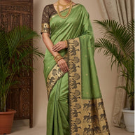 Luxury Jacquard Silk Saree with Blouse Piece for Wedding & Party Wear | DS-GARDEN SILK