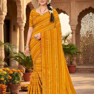 Trendy Dyed Matching Saree with Blouse Piece for Premium Ethnic and Traditional Wear | TIK-BAJIRAO
