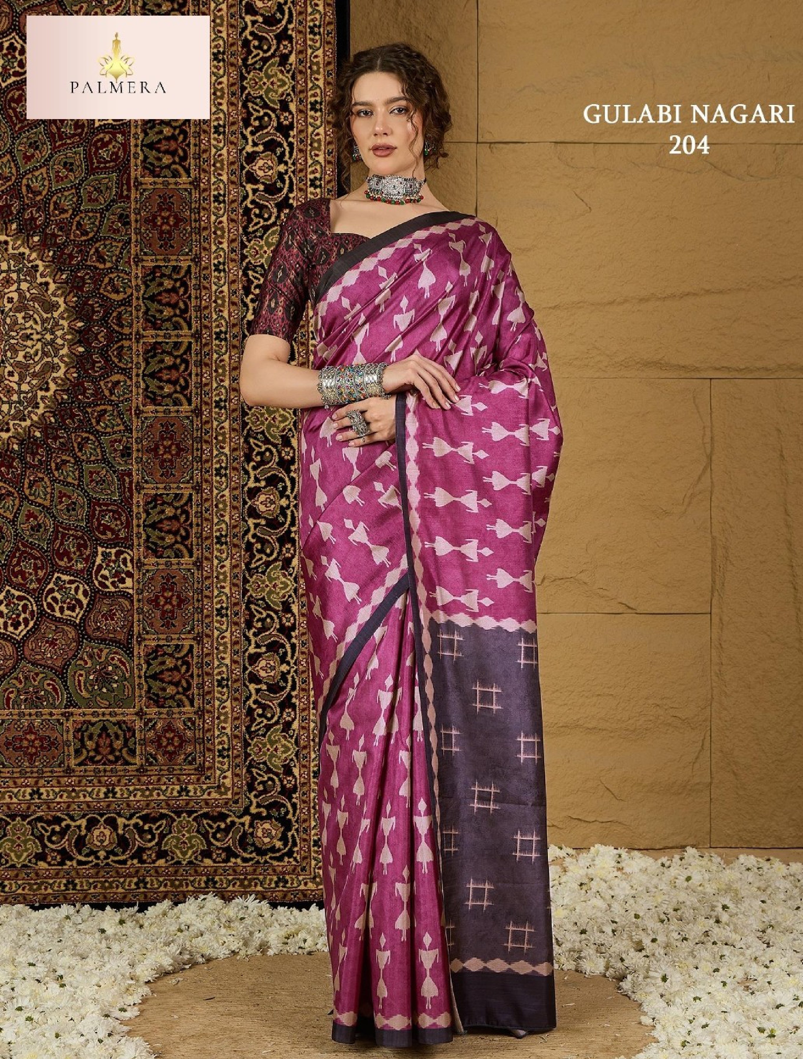Gulabi Nagri Dolphin Saree with Blouse for Premium Ethnic and Designer Wear | ALL-GULABI NAGRI VOL-02