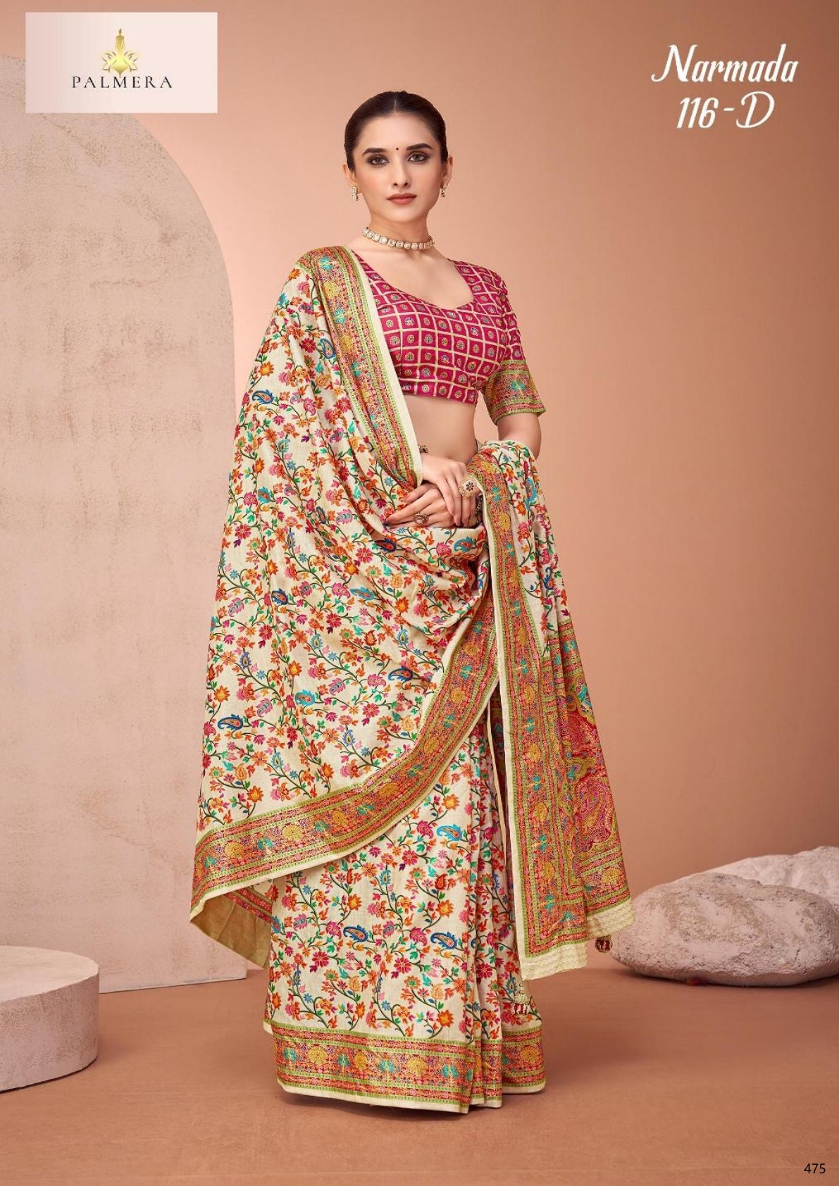 Palmera Saree Manufacturer and Palmera Saree Supplier | ALL-NARMADA-116