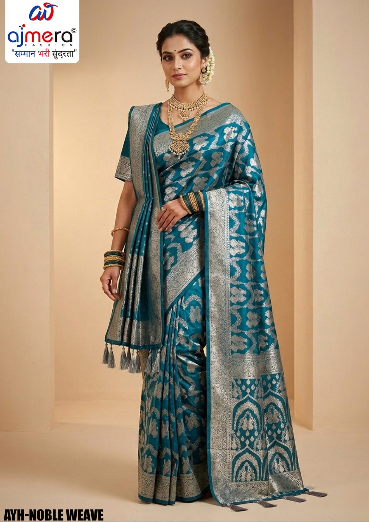 Heritage Weave Jacquard Silk Saree With Blouse Piece | AYH-NOBLE WEAVE