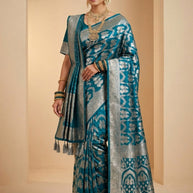 Heritage Weave Jacquard Silk Saree With Blouse Piece | AYH-NOBLE WEAVE