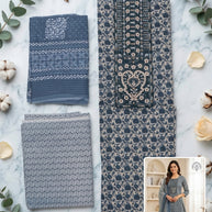Premium Cotton Unstitched Suit Set | NCY-COTTON KARAMAT
