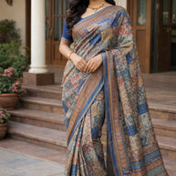Palmera Saree Wholesaler and Palmera Saree Supplier | ALL-RESHAM JARI VOL-1