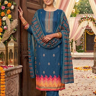 Premium Pure Jaam Cotton Unstitched Suit Set | VAS-KHATTA MITHA
