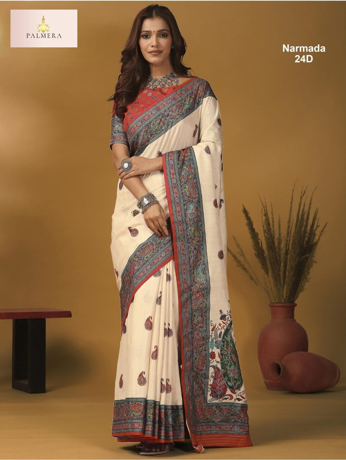Palmera Saree Manufacturer and Palmera Saree Supplier | ALL-NARMADA-24