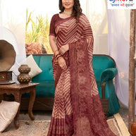 Chic Printed Saree with Blouse Piece for Sophisticated Ethnic Style  | PRM-APARNA BHABHI