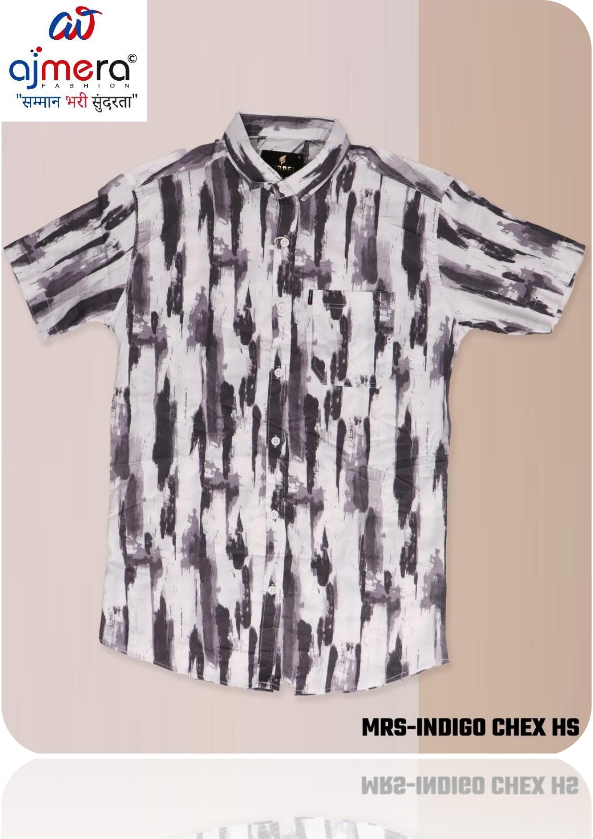 Mens Shirt Bulk Supplier India | MRS-INDIGO CHEX HS