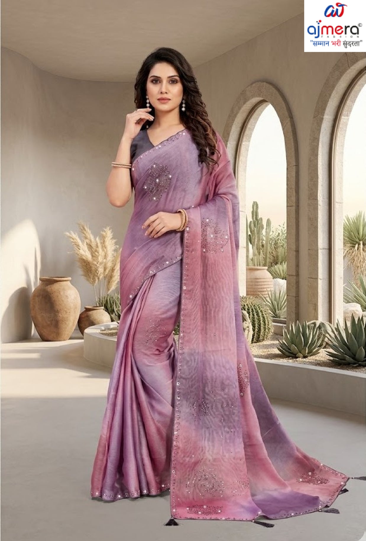 Graceful Printed Saree with Blouse Piece for Modern Ethnic Fashion | RDD-BHARGAVI