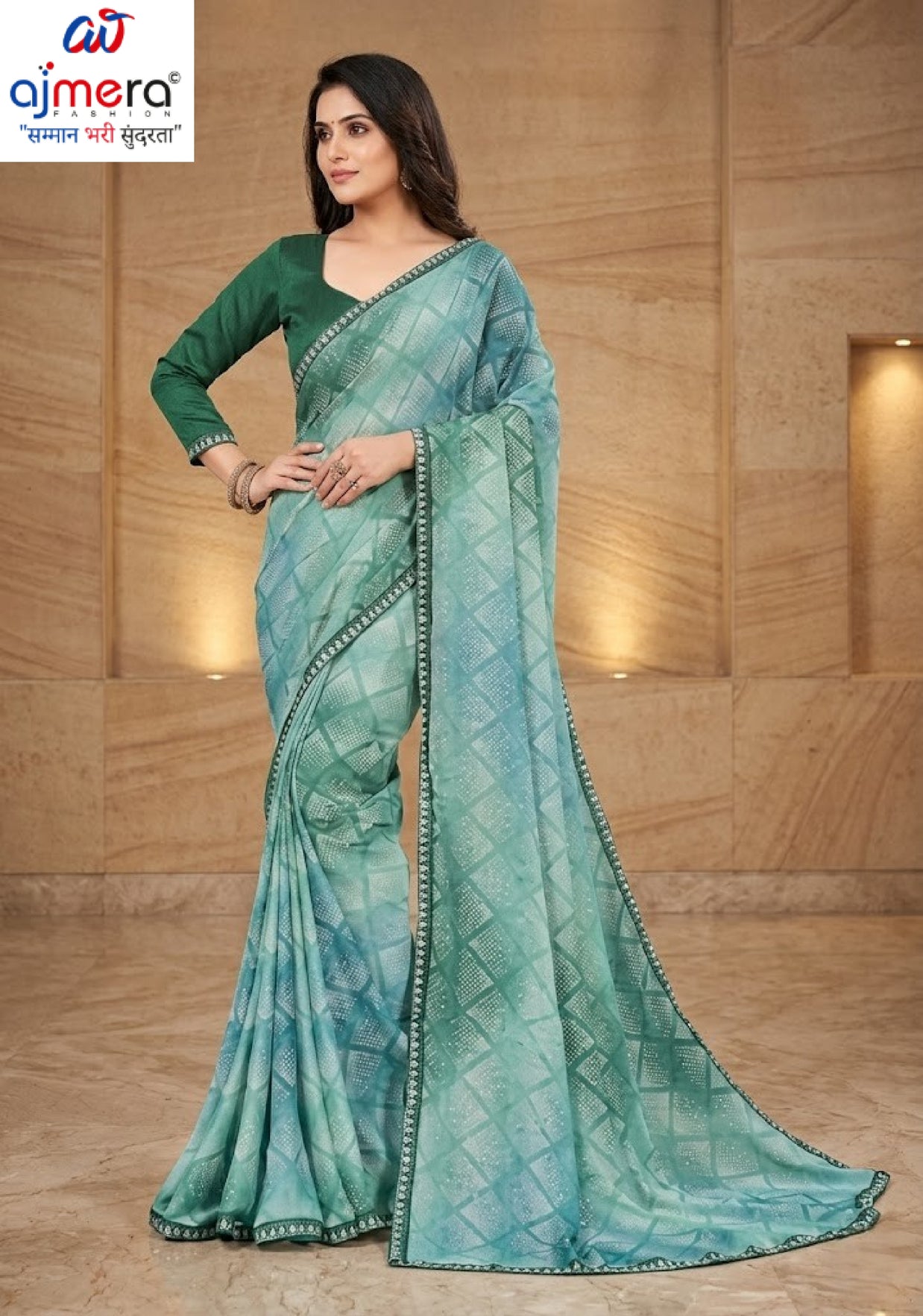 Chic Printed Saree with Blouse Piece for Sophisticated Ethnic Style | RDD-ANKITA
