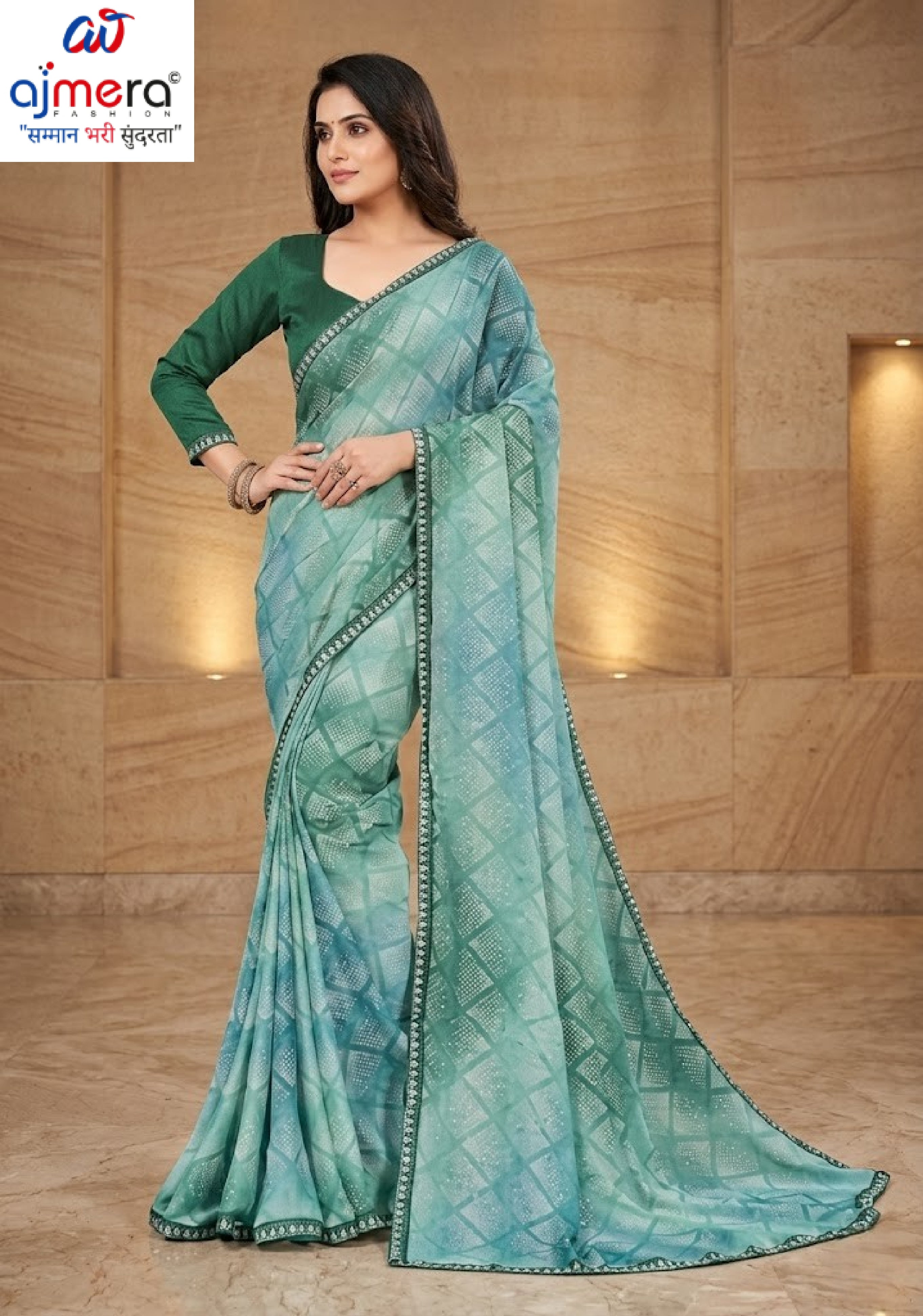 Chic Printed Saree with Blouse Piece for Sophisticated Ethnic Style | RDD-ANKITA