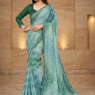 Chic Printed Saree with Blouse Piece for Sophisticated Ethnic Style | RDD-ANKITA