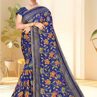 Stylish Printed Saree with Blouse Piece for Traditional Celebrations | SNR-COLGATE