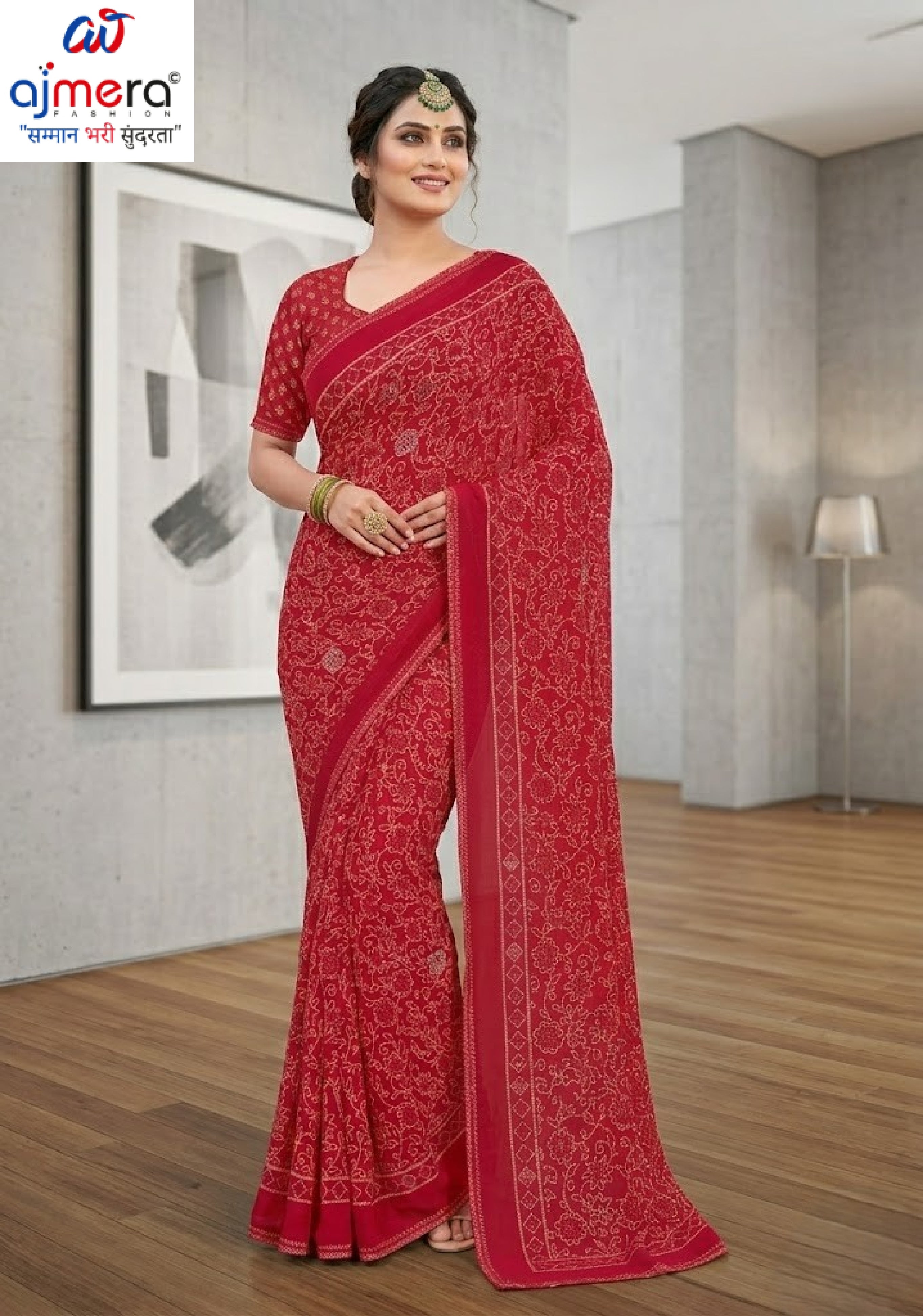 Stylish Printed Saree with Blouse Piece for Traditional Celebrations  | VDT-DISCO-13