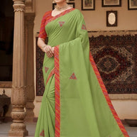 Saree Manufacturer in Surat with Blouse Piece for Premium Ethnic and Traditional Wear | RAL-BHOOL BHULAIYAA
