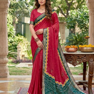 Designer Printed Saree with Blouse Piece for Special Occasions  | VDT-SONAKSHI-4