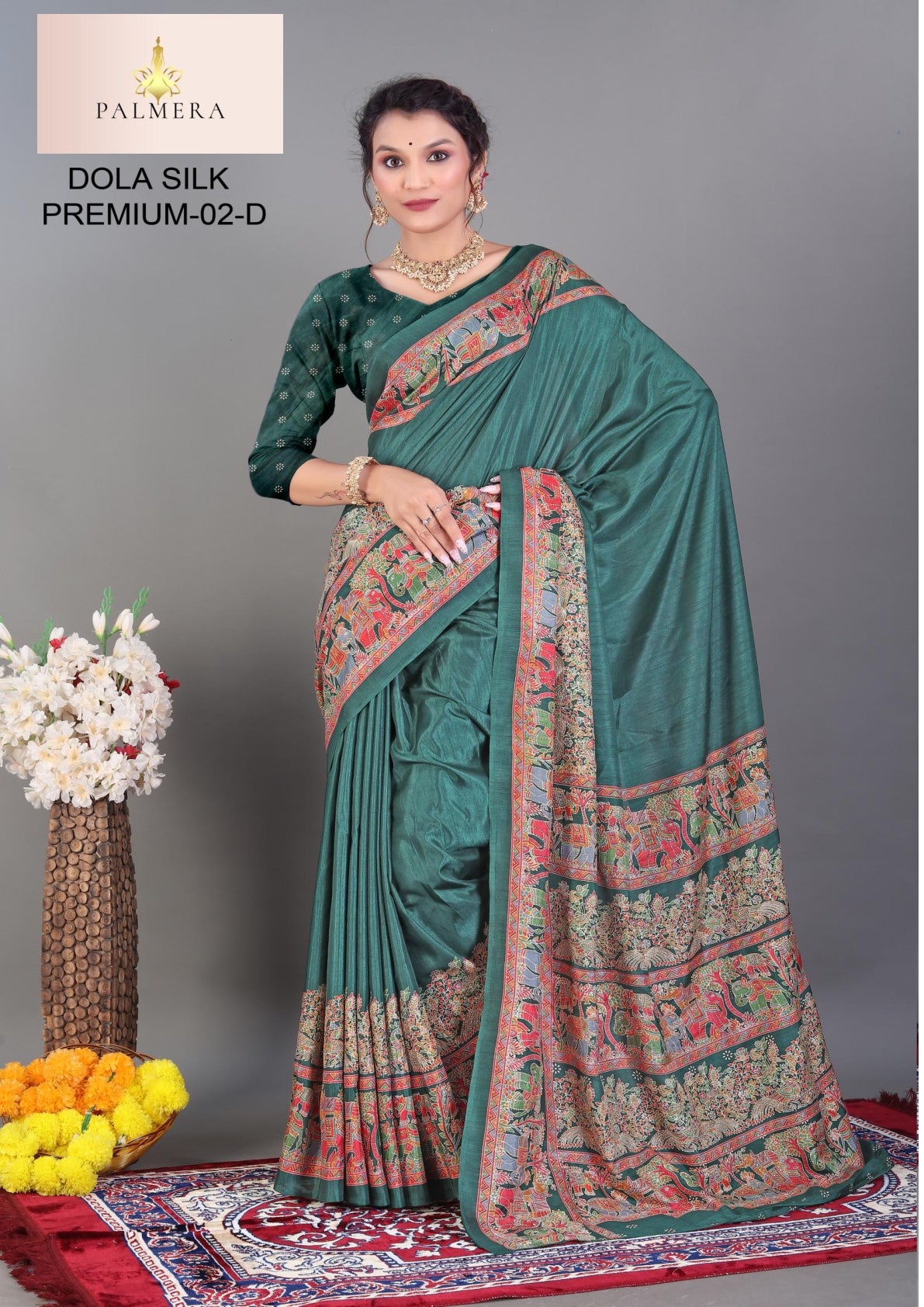 Dola Silk Premium Art Silk Saree with Blouse for Premium Ethnic Wear | ALL-DOLA SILK PREMIUM-02