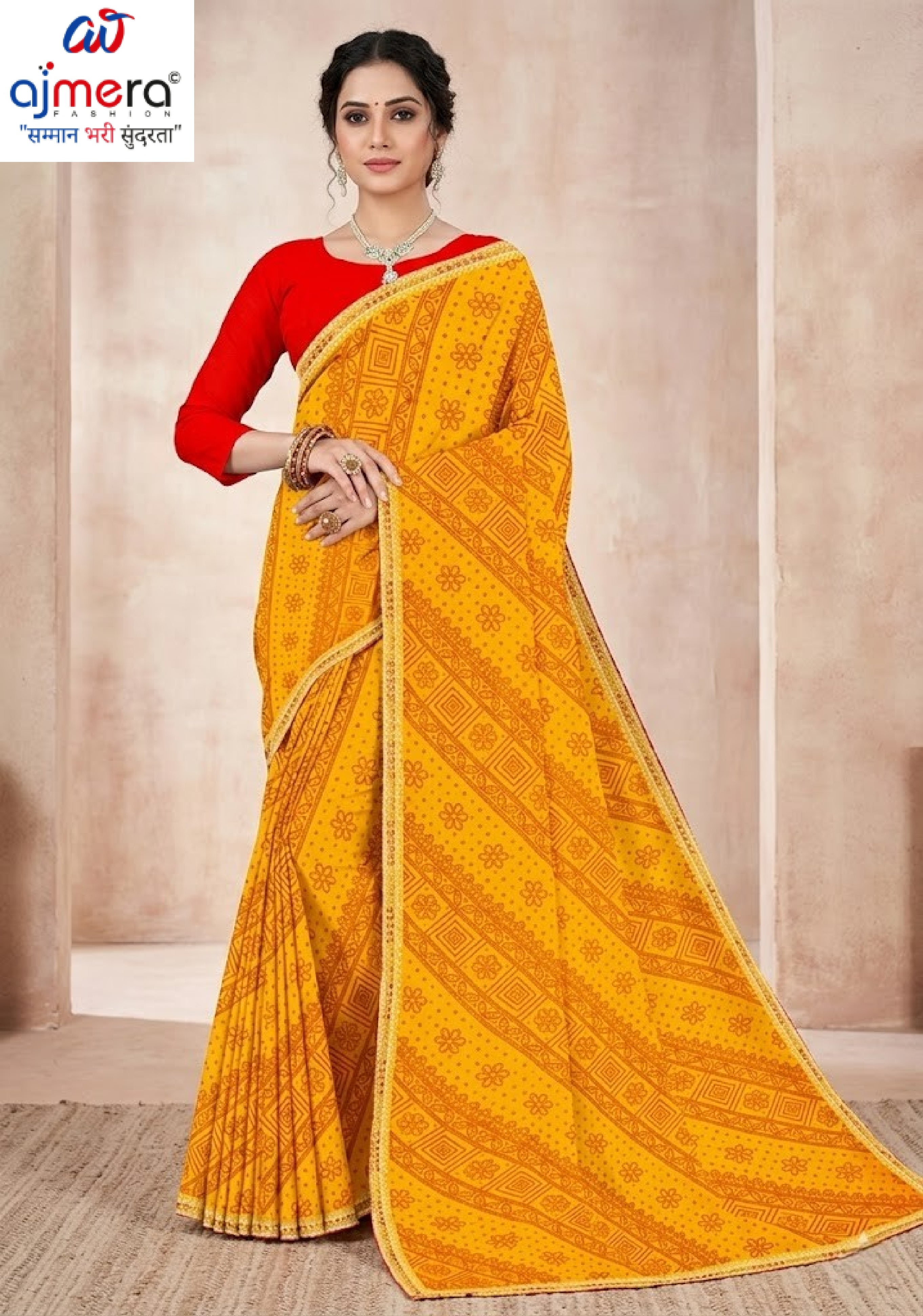 Trendy Printed Saree with Blouse Piece for Women’s Ethnic Wardrobe | TD-SAKHI
