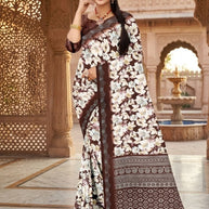 Premium Printed Saree with Matching Blouse Piece for Ethnic Elegance  | GLC-DHURANDHAR